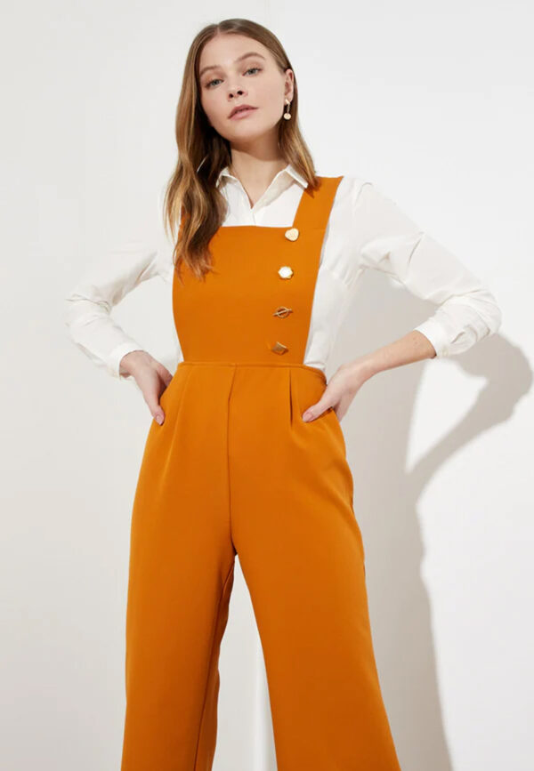 Button Detailed Jumpsuit
